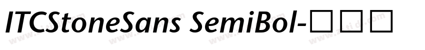 ITCStoneSans SemiBol字体转换